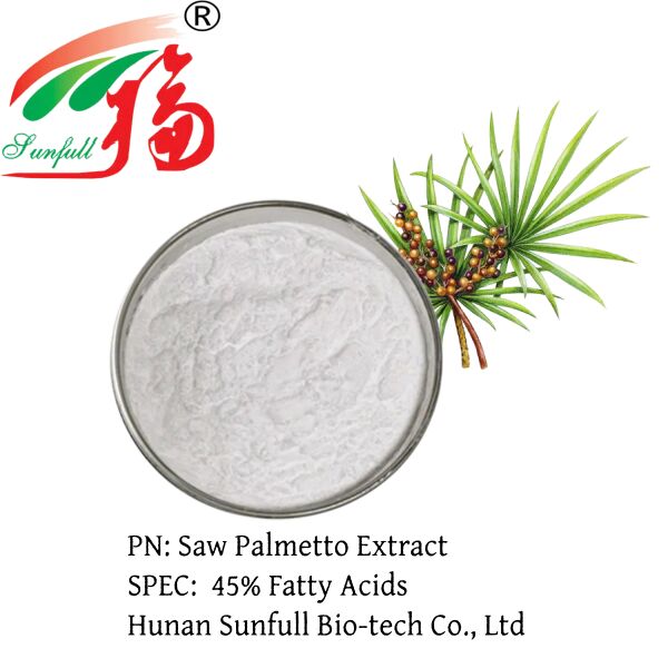 สารสกัดจาก Saw Palmetto ที่มีความแข็งแรงสูง 45% ไขมันกรด (Serenoa Repens) - สารสกัดสูงสําหรับสุขภาพต่อมลูกหมากและสูตรที่พัฒนา
