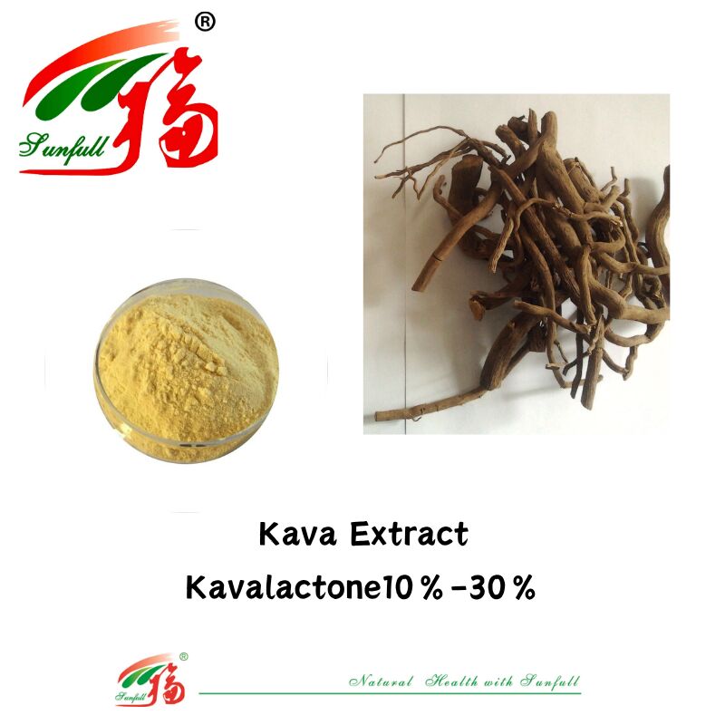 Hunan Sunfull ราคาดีที่สุด ISO/Kosher อาหารเสริม Kavalactones 10%-30% Kava สารสกัดขี้ผงสําหรับอาหารเสริม