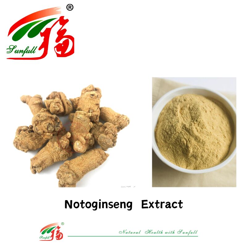 โรงงานจัดหาผลิตภัณฑ์เสริมอาหารห้ามเลือด 10% 40% 80% Notoginsenosides สารสกัดจากราก Panax Notoginseng